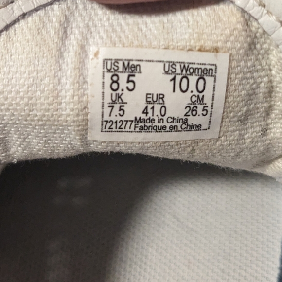 VANS AUTHENTIC DX SQUARE PERF WHITE SIZE 10 - Picture 8 of 9